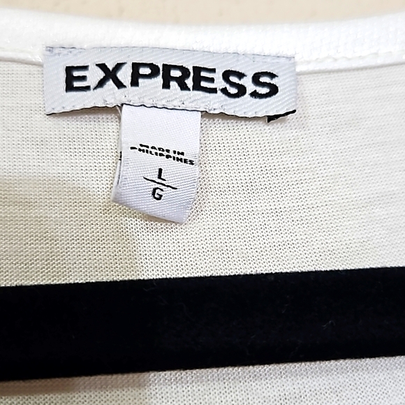 Express Off White Lace Sleeveless Top Size Large - Picture 5 of 6